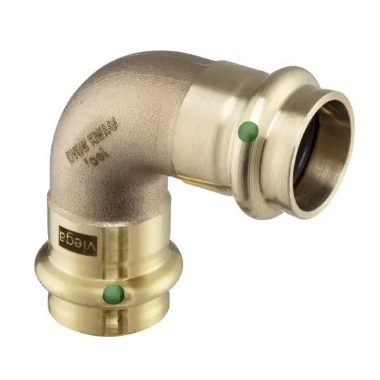 Viega Sanpress könyök idom, 28 BB, préselhető, SC-Contur, vörösöntvény Prémium