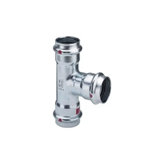 Viega Prestabo T-idom, szűkített, 22 - 15 - 15, préselhető, SC-Contur, acél, horganyzott Csak ma