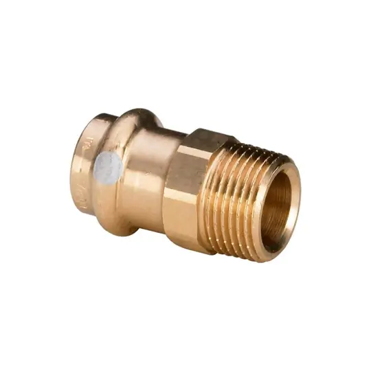 Viega Profipress/Sanpress S solar átmeneti csatlakozó külső menetes idom, 18 - 3/4" KM, préselhető, SC-Contur, vörösöntv Alacsony ár