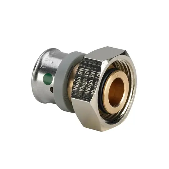 Viega Pexfit Pro félhollandis csatlakozó, eurokónuszos, 16 - 3/4" BM, préselhető, SC-Contur, vörösöntvény Pénzvisszafizetés