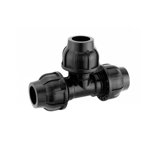 Expressz szállítás KPE T-idom, egál, 20 mm - 20 mm, Gebo PTO