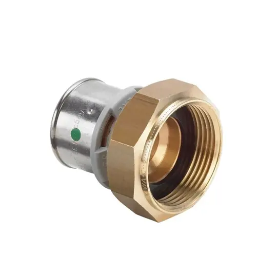 Viega Pexfit Pro félhollandis csatlakozó, 32 - 5/4" BM, préselhető, SC-Contur, vörösöntvény Ingyenes szállítás