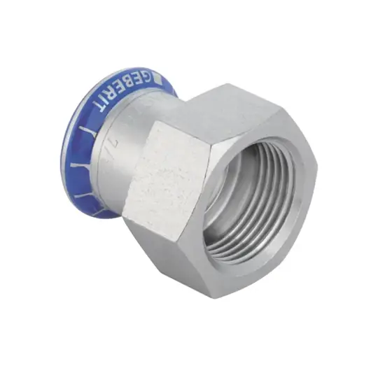 Geberit Mapress rozsdamentes acél belső menetes átmeneti idom: d=28mm, Rp=1" Eredeti