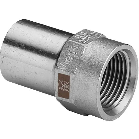 Viega Temponox bedugó idom, belső menetes, 18 - 3/4" BM, préselhető, SC-Contur, rm.acél Eredeti