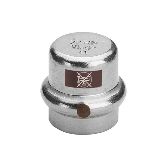 Viega Temponox zárókupak, 18, préselhető, SC-Contur, rm.acél Autentikus