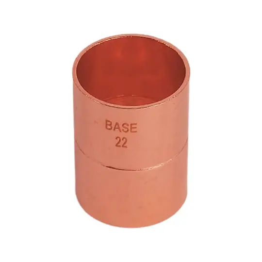 BASE forrasztható réz karmantyú idom, 22 mm Népszerű