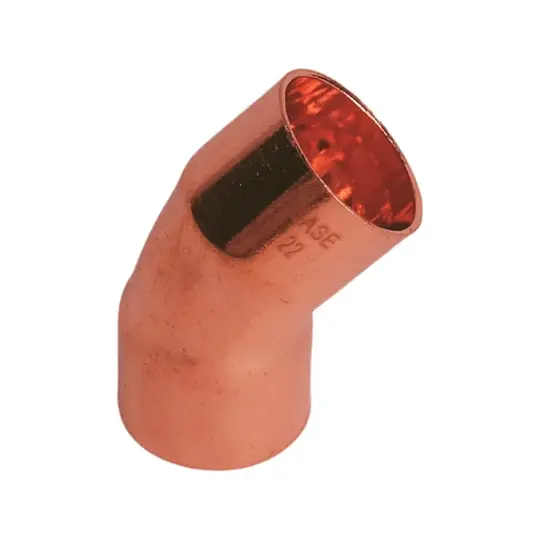 BASE forrasztható réz ív idom 45°, BB, 22 mm Vedd meg most