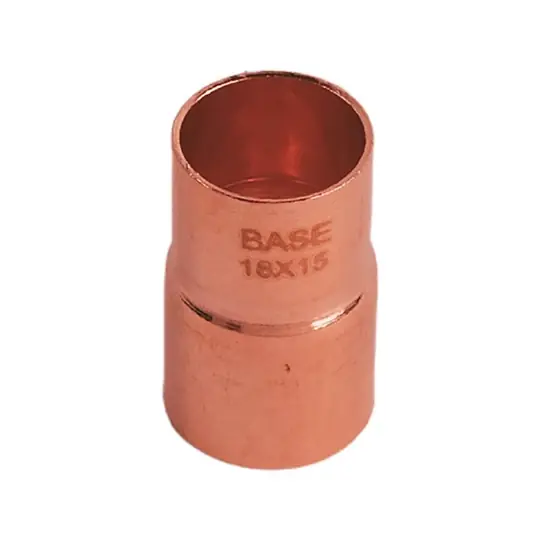 Kiárusítás BASE forrasztható réz szűkítő idom, 18 - 15 mm, KB