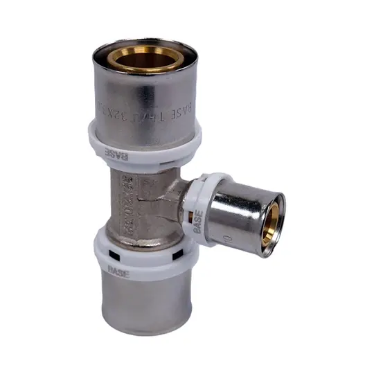 Ajánlat BASE PRESS-TH/U ötrétegű T-idom, szűkített, 32 x 25 x 32, réz