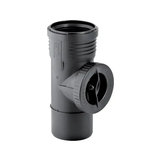 Vedd meg most Geberit Silent-PP 90°-os tisztító idom kerek revíziós ajtóval: d=160mm